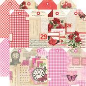Red & Pink Tags Paper - Simple Vintage Essentials Color Palette - Simple Stories