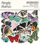 Simple Vintage Essentials Butterfly Bits & Pieces - Simple Stories