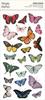 Foam Stickers Butterfly & Floral - Simple Vintage Essentials Color Palette - Simple Stories - PRE OR