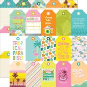 Tags Elements Paper - Just Beachy - Simple Stories
