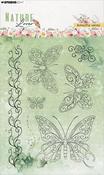 Nr. 591, Butterfly Swirls - Studio Light Nature Lover Clear Stamps