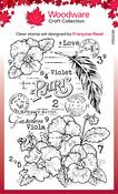 Singles Viola - Woodware Clear Stamps 4"X6"