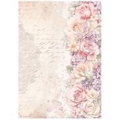 Floral Border Rice Paper - Romance Forever - Stamperia