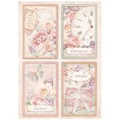 Cards Rice Paper - Romance Forever - Stamperia