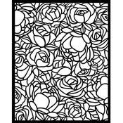 Rose Pattern Stencil - Romance Forever - Stamperia