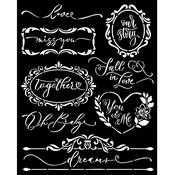 Plates Stencil - Romance Forever - Stamperia