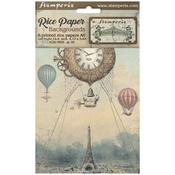 Voyages Fantastiques A6 Rice Paper Backgrounds Pack - Stamperia
