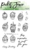 Wreath Building: Cupcakes For You 4x4 Stamp Set - Picket Fence Studios