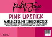 Pink Lipstick Fabulous Foiling Toner Card Stock - Picket Fence Studios