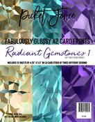 Radiant Gemstones 1 Fabulously Glossy A2 Card Fronts - PIcket Fence Studios