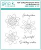 Sunny Flowers Mini Stamp Set - Gina K Designs