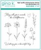 Wildflowers Mini Stamp Set - Gina K Designs