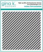 Diagonal Stripes Background Stamp - Gina K Designs