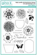 Fresh Flowers 2 Stamp Set - Gina K Designs