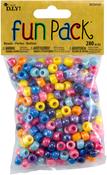 Assorted Colors - Cousin Fun Pack Acrylic Large Hole Barrel Beads 280/Pkg