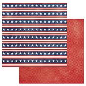 Red, White, And Blue Paper - Flags And Frills - American Crafts - PRE ORDER