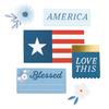 Flags And Frills Journaling Ephemera Die-Cuts - American Crafts