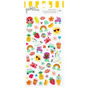 Glossy Icons Puffy Stickers - Fun In The Sun - Pebbles Inc.