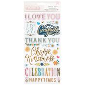 Joyful Notes Thickers Stickers - Pink Paislee