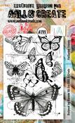 Fluttering Friends - AALL And Create A6 Photopolymer Clear Stamp Set