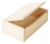 Medium - CousinDIY Unfinished Wood Box With Wood Hinge