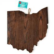 Ohio - CousinDIY Wood State Shaped Plaque 9"X10"X0.5"