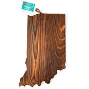 Indiana - CousinDIY Wood State Shaped Plaque 7.75"X12"X0.5"