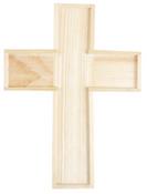 Cross With Raised Edges - CousinDIY Unfinished Wood Shape