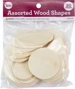 Assorted - CousinDIY Unfinished Wood Shapes 30/Pkg