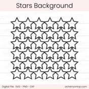 Stars Background - Digital Cut File - ACOT