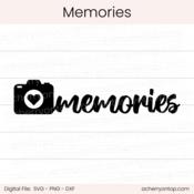 Memories - Digital Cut File - ACOT