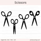 Scissors - Digital Cut File - ACOT