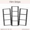 Film Strips - Digital Cut File - ACOT