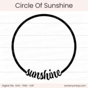 Circle Of Sunshine - Digital Cut File - ACOT