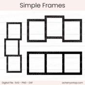 Simple Frames - Digital Cut File - ACOT