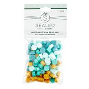 Teal Mix Wax Beads - Spellbinders