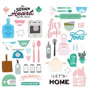 Home Café Cardstock Stickers - Fancy Pants Designs
