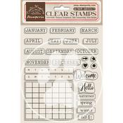 Spanish Calendar, Monthly - Stamperia Clear Stamps
