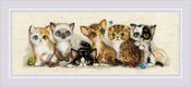 Kittens (14 Count) - RIOLIS Counted Cross Stitch Kit 15.75"X6"