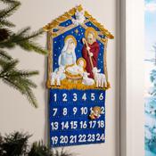 One Starry Night - Bucilla Advent Calendar Felt Applique Kit 13"X19.5"