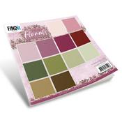 Solids, Pink Florals - Find It Trading Amy Design Solids Paper Pack 8"X8" 12/Pkg