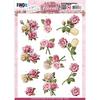 Roses, Pink Florals - Find It Trading Amy Design 3D Push Out Sheet