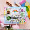 Postage Collage Luck  Stamp Set - Waffle Flower Crafts