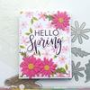 Hello Spring Foil Plate - Waffle Flower Crafts