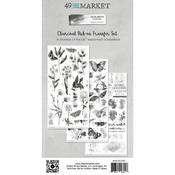 Color Swatch Charcoal Rub-On Transfer Set - 49 and Market