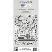 Color Swatch Charcoal Laser Cut Elements - 49 and Market