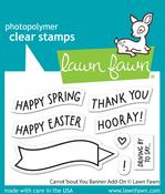 Carrot 'Bout You Banner Add-on Clear Stamps - Lawn Fawn