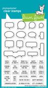 All The Speech Bubbles Clear Stamps - Lawn Fawn