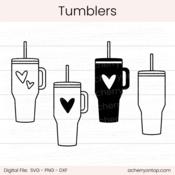 Tumbler Cups - Digital Cut File - ACOT
