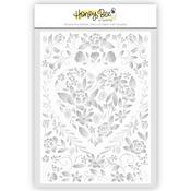 Floral Heart 3D Embossing Folder and Coordinating Die Set - Honey Bee Stamps
